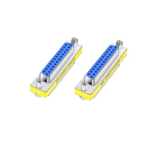 2pcs DB25 Female to Female D-SUB 25pin Printer Parallel Port Adapter Converter - Picture 1 of 1