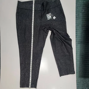 Womens Plus Sz 24W Social Stretch Pants Black Sparkles Lane Bryant TheLena  NWT - Picture 1 of 12