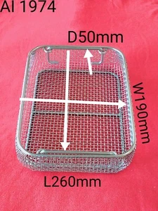 Sterilization Wire Mesh Tray Basket Surgical Autoclave Holding Instruments Lab - Bild 1 von 6