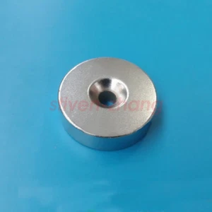 N50 D35 mm x 10 mm Loch: 6 mm superstarke runde Scheibe Seltene Erde Neodym Magnete - Bild 1 von 2