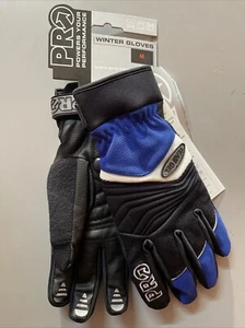 PRO Team M Blue Winter Bike Gloves Cycling - Picture 1 of 3