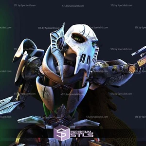 General Grievous Star Wars Kit figure resina 3D! UNPAINTED - Imagen 1 de 4