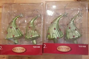 Mundgeblasenes Glas skurriler Christbaumschmuck 2er Set, Neu im Karton - Bild 1 von 10