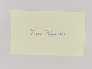 Vera Reynolds Schauspielerin Stummfilme Film handsigniert signiert 3x5 Karteikarte - Bild 1 von 1