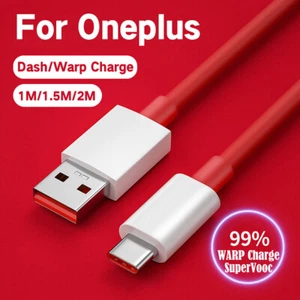 Warp Charging Cable Charger Dash Charge For Oneplus 8 7 7t 6 6t 5 Pro Nord 2 N10 - Picture 1 of 19