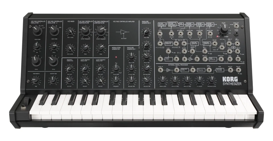 KORG Analog Monophonic Synthesizer MS-20 mini MIDI IN/USB Patch cable included - Image 1 of 4