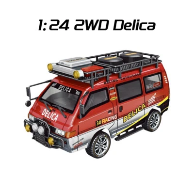RC Car Delica 1/24 Remote Control 2.4G 50M Vehicle 4WD /2WD Headlights Van - Image 1 of 4