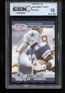 Emmitt Smith RC 1990 Pro Set #685 Dallas Cowboys novato gema como nueva 10 - Imagen 1 de 2