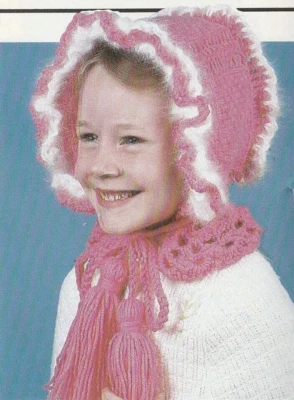 Girls Cap/Hat- Fits up to 10 years old - 4 ply yarn - Crochet Pattern ONLY - Image 1 of 2