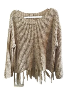 Altar’d State Fringe Acrylic Sweater Large Boho - Picture 1 of 5