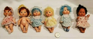 6 muñecas bebé baya de fresa de colección - arándano fresa naranja limón - Imagen 1 de 9