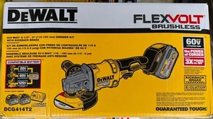 Dewalt 60 V Max Li-Ion Battery Grinder Kit -4 1/2-6 in Diameter DCG414T2 NEW - Picture 1 of 1