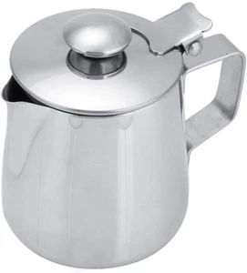 Milk Frothing Cup, Stainless Steel Espresso Coffee Steaming Pitchers with Lid... - Picture 1 of 1