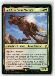 Red XIII, Proud Warrior 91 NM MTG FINAL FANTASY Commander Magic - Picture 1 of 2