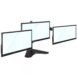 TekBox TRIPLE MONITOR MOUNT - 3 Computer Screen Stand 13-27" Display TV - Picture 1 of 9