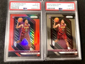 2018 Red Prizm Collin Sexton RC #170 PSA 10 GEM MT 52/299 Pop 41 & Base PSA 10 - Picture 1 of 8