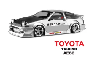 1:10 RC Clear Body Shell-Toyota AE86 Trueno + enhancements and stickers - Picture 1 of 9