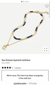j crew sea breeze Lagenlook Halskette Neu - Bild 1 von 3