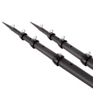 Tigress 15' XD 3K Carbon Fiber Telescoping Outrigger Poles - Matte Black/ Black - Picture 1 of 1