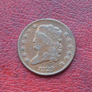 More details for usa 1829 copper half cent