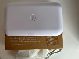 PhoneSoap 3 UV Sanitizer & Charger for Phone Keys Wallet USB & USB-C NEW White - Picture 1 of 6