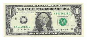 Dallas FRN 2009 $1 Billete nítido y sin circular. Bloque K/D - Imagen 1 de 2