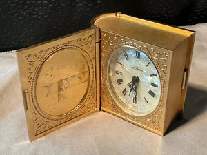 Vintage Seth Thomas Golden Book Alarm Clock,  Works good see video - Picture 1 of 8