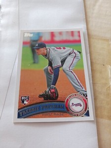 2011 Topps Baseball # 145 FREDDIE FREEMAN RC Rookie Atlanta Braves Dodgers