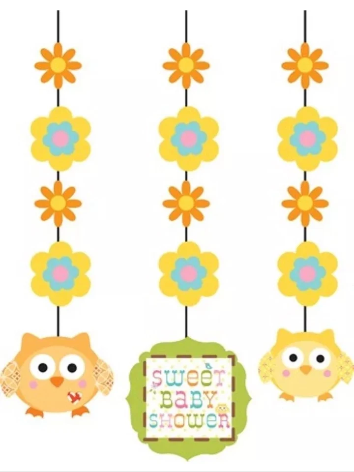 Happi Tree Baby Shower Party Supplies Fancy Hanging Cutouts decorations - Image 1 of 1