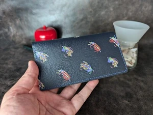 Handmade Genuine Leather Long Wallet. Custom Zipper Wallet. Handcrafted Purse - Picture 1 of 9