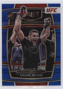 2022 Panini Select UFC Concourse Blue Prizm Andre Muniz #34 Rookie RC