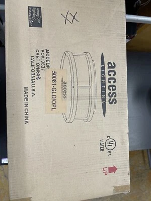 Access Lighting 50081-GLD/OPL 3-Light Flush Mount Ceiling Fixture - Image 1 of 3