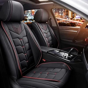 Luxury Car Seat Covers Faux Leather Full Set Cushion For Ford Maverick 2022 2024 - Picture 1 of 7