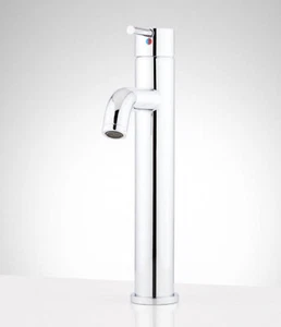 Signature Hardware Edenton Single-Hole Vessel Bathroom Faucet – Chrome (Open Box - Picture 1 of 2