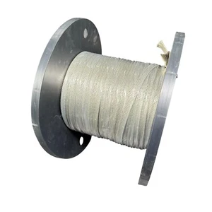 100M / 328 Ft AA59569R36T0375 3/8" Round Tin Plated Copper Braid Wire - Picture 1 of 3