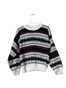 Vintage High Sierra Mervyns Kids Fair Isle Sweater Size 8 - Picture 1 of 6