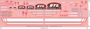 Kenworth K100 Truck - STL Linehaul' (NZ) - 1/25 1/32 1/50 1/87 - Water Decal - Picture 1 of 5