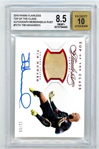 Panini 2015 impecable fútbol top de la clase Ruby Tim Howard guante automático BGS raro - Imagen 1 de 2