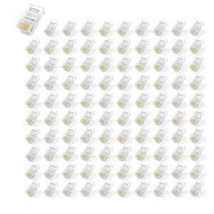 InstallerCCTV CAT6/6A RJ45 Connectors, Ethernet Cable Plug 3 Prong 8P8C,100pcs - Picture 1 of 5