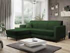 L-shaped Corner Sofa Bed Storage Container Universal Side Two Fabrics Segulo