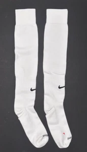 Nike, Cushioned, DriFit White Knee High Soccer Socks. Size: Mens 8-12 - Picture 1 of 2