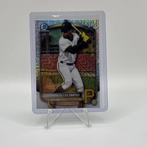 2025 Bowman Chrome #BCP-163 Johan De Los Santos Mojo Refractor Pirates - Picture 1 of 2