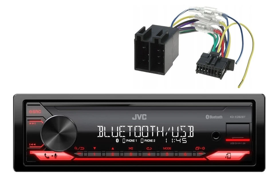 JVC KD-X282BT Autoradio 1DIN mit AUX-IN MP3 USB Bluetooth 4x50W