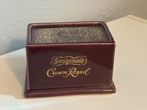 Soporte para botellas vintage de cerámica Seagrams Crown Royal - Imagen 1 de 2