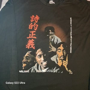 3XL Tshirt Blk Long Sleeve 2020 Promo Poetic Justice Tupac Black Lives Matter - Picture 1 of 3