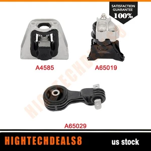 3Pcs FRONT Engine Motor Mount For 2006-2010 2011 Honda Civic 1.3L Auto Trans - Foto 1 di 4