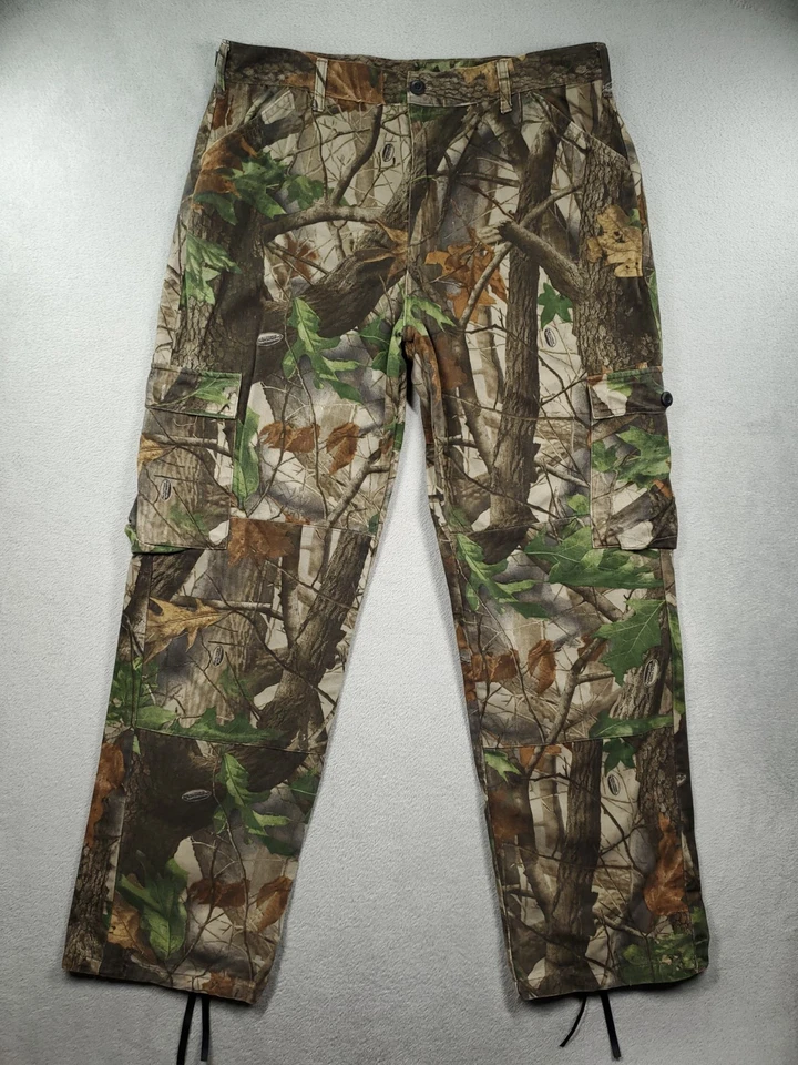 Walls Pants Men L Tall 38x33 Brown Cargo Straight Camo Realtree Hunting Outdoors - Image 1 of 4