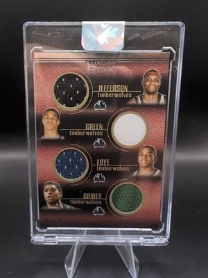 2007-08 Topps Luxury Box Quad Relic /25 Jefferson/Green/Foye/Gomes QR-8 - Image 1 of 3