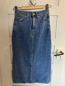 Vintage Levis Maxi Jeans Rock S Mit Schlitz - Bild 1 von 4