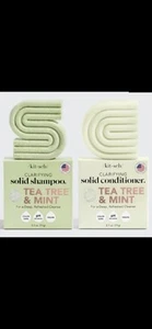 Kitsc Teebaum & Minze Shampoo und Conditioner Bar Set, Haarfarbe sicher, 2 Stück - Bild 1 von 1